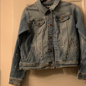 “Be Happy” denim jacket (Cat & Jack)